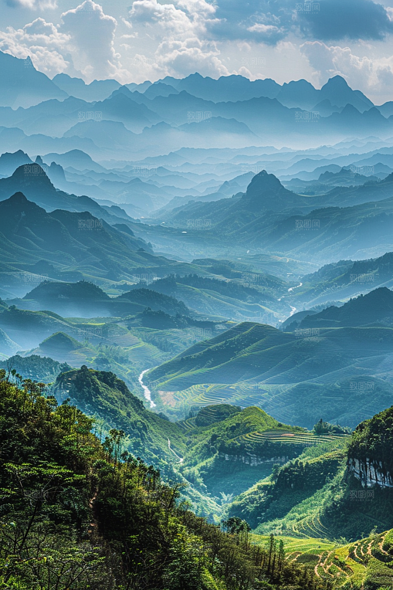 桂林山水旅游山川摄影图