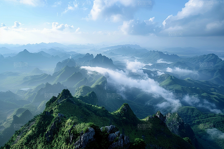 桂林山水唯美山川摄影图