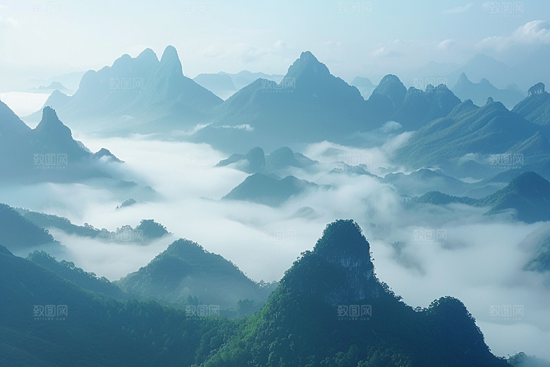 桂林山水旅游自然摄影图