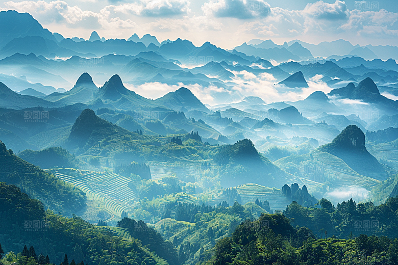 桂林山水唯美精致摄影图