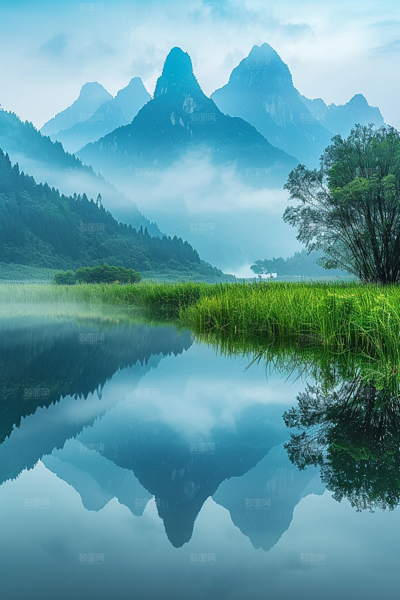 桂林山水山川旅游摄影图