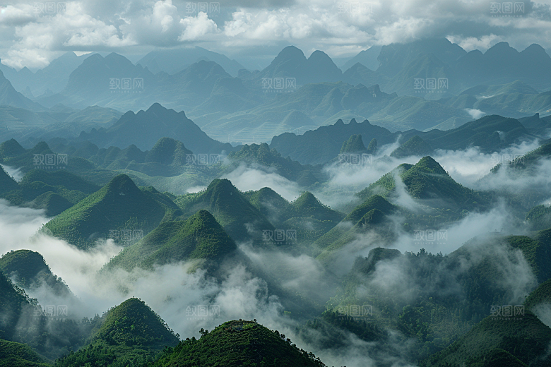 桂林山水漓江自然摄影图