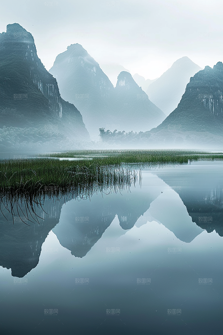 桂林山水精致大气摄影图