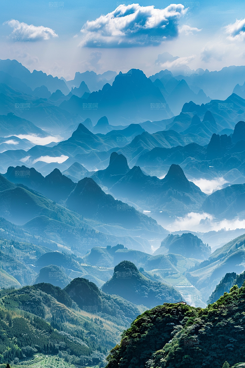 桂林山水高清漓江摄影图