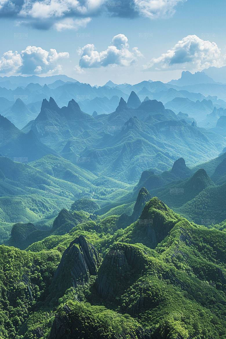桂林山水阳朔风光摄影图