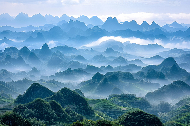 桂林山水阳朔旅游摄影图