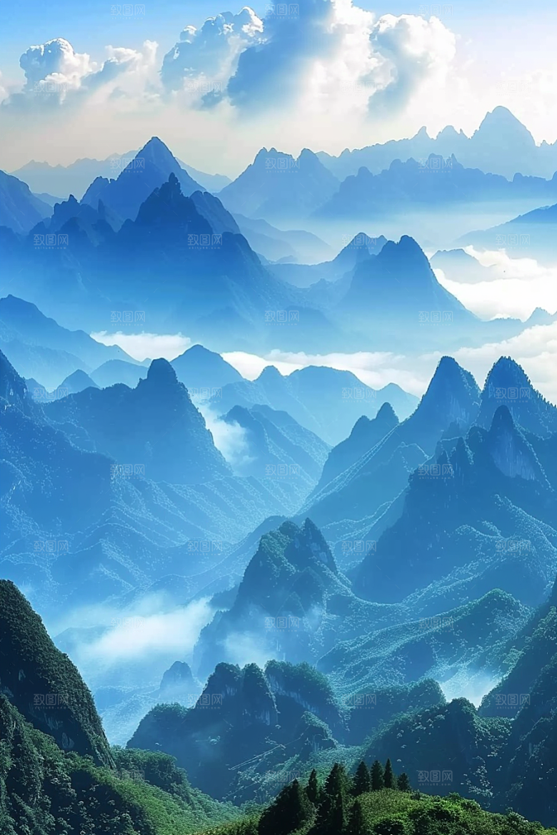 桂林山水山川唯美摄影图