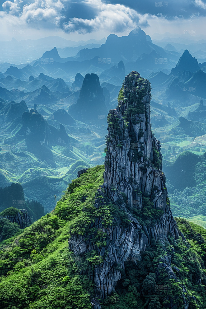 桂林山水自然漓江摄影图