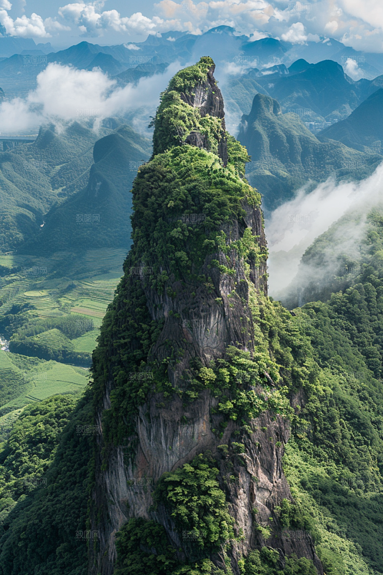桂林山水唯美河流摄影图