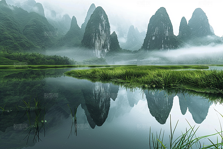 桂林山水高清风光摄影图