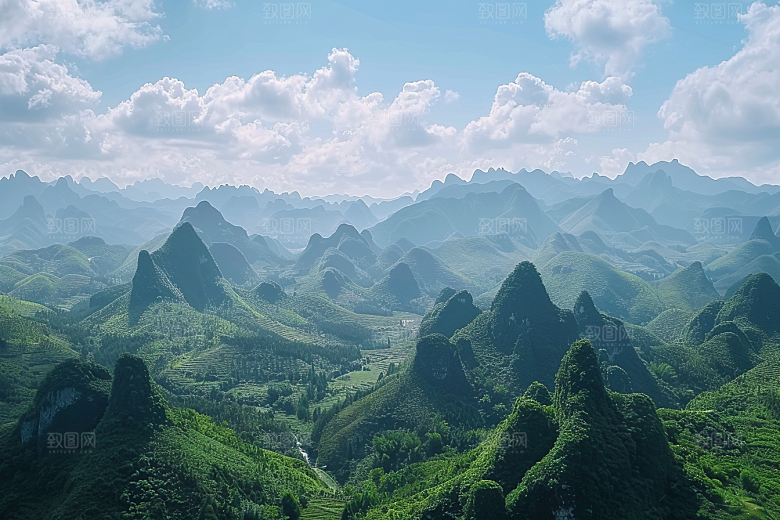 桂林山水广西旅游摄影图