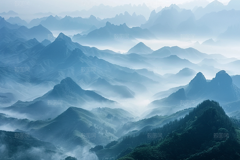 桂林山水广西漓江摄影图