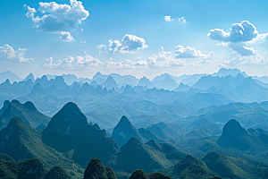 桂林山水河流旅行摄影图