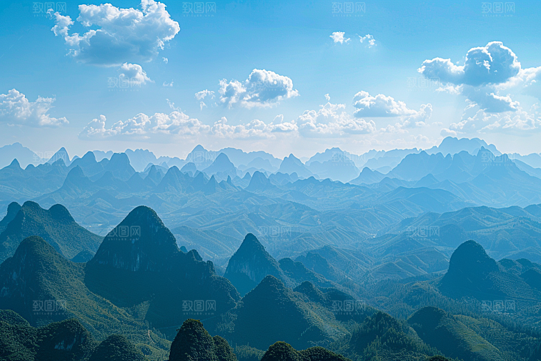 桂林山水河流旅行摄影图