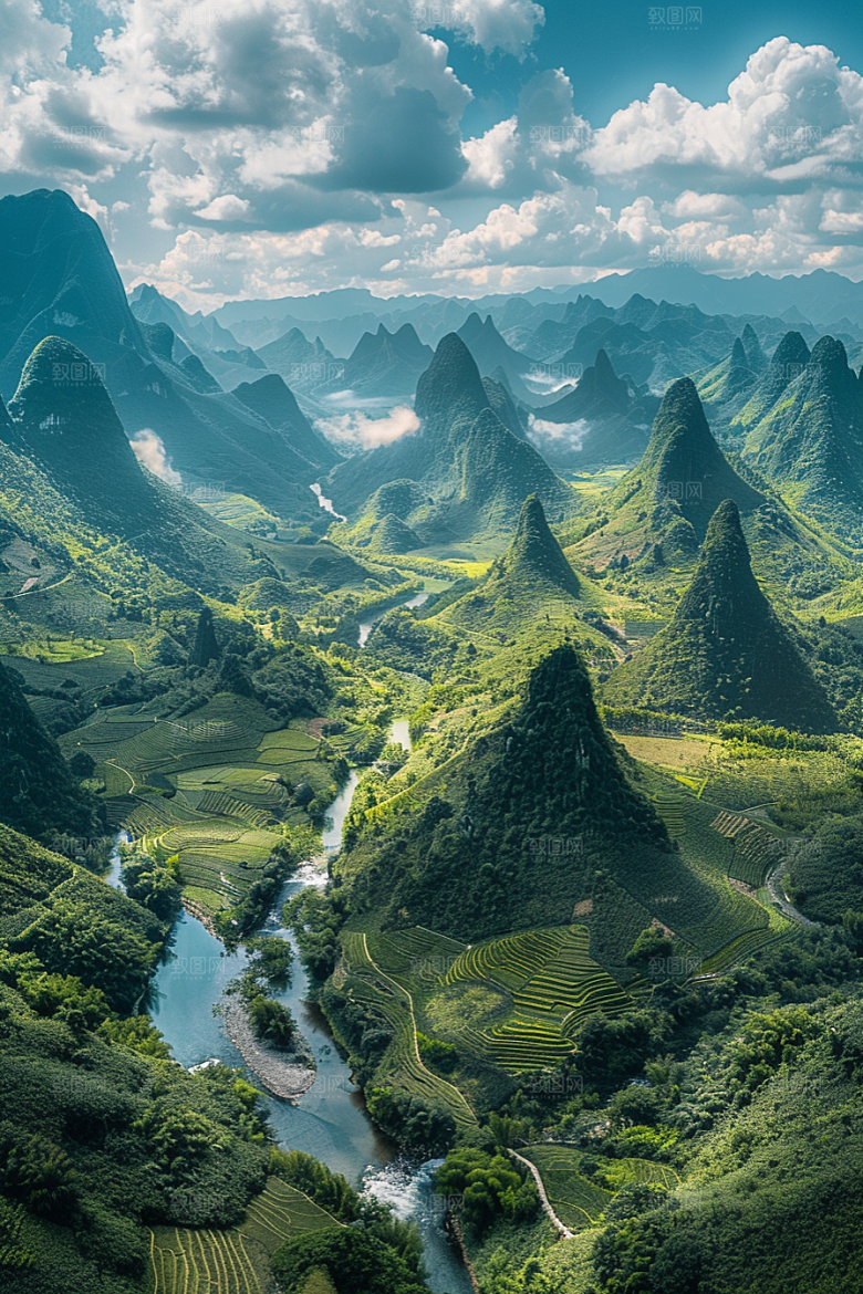 桂林山水山川风光摄影图