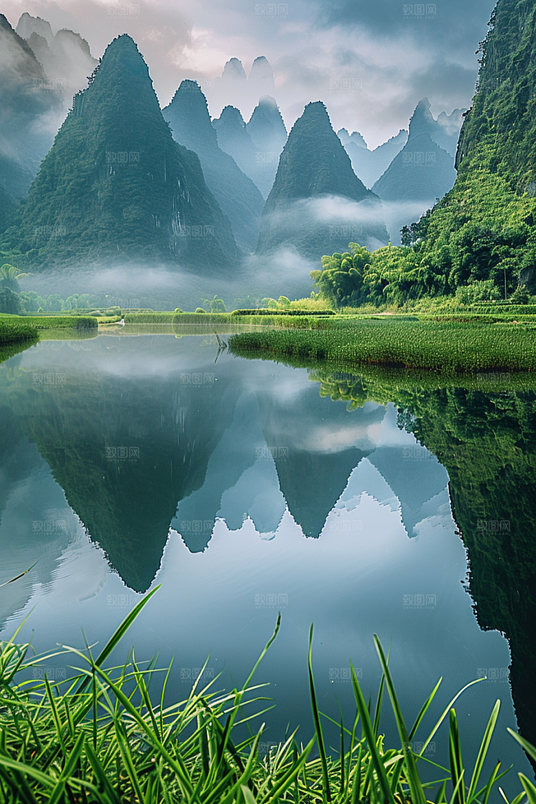 桂林山水广西唯美摄影图