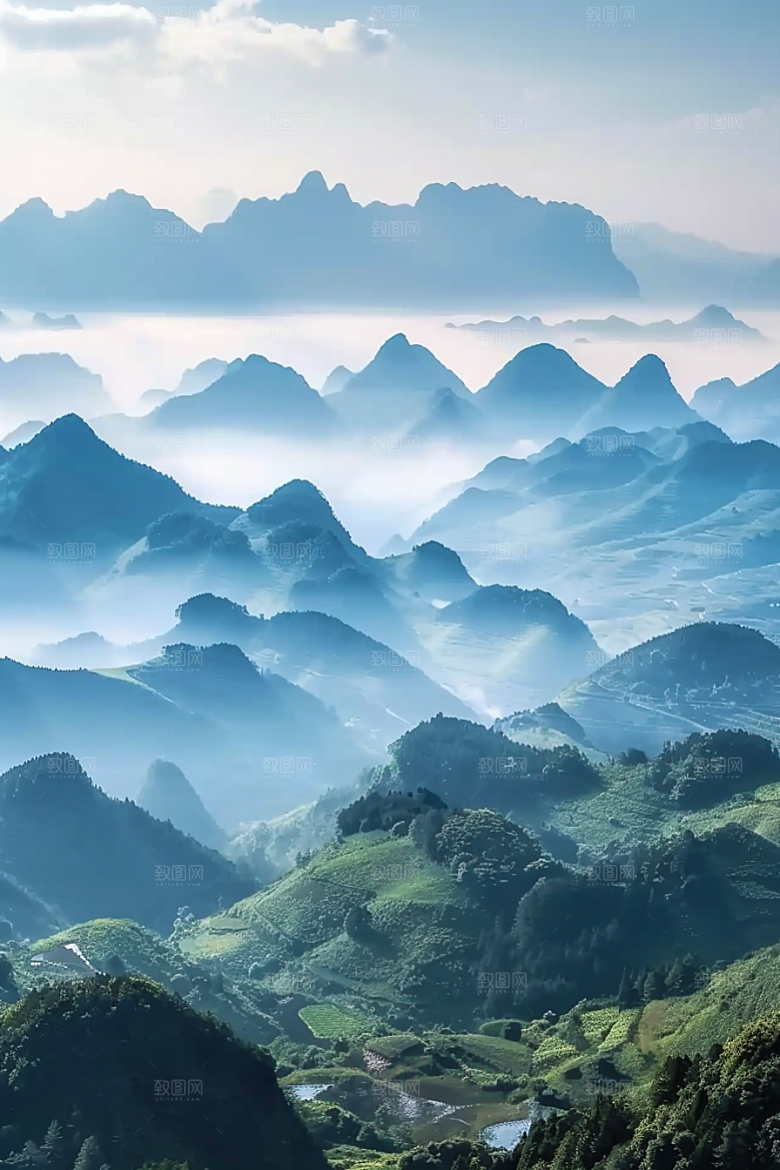 桂林山水旅游精致摄影图