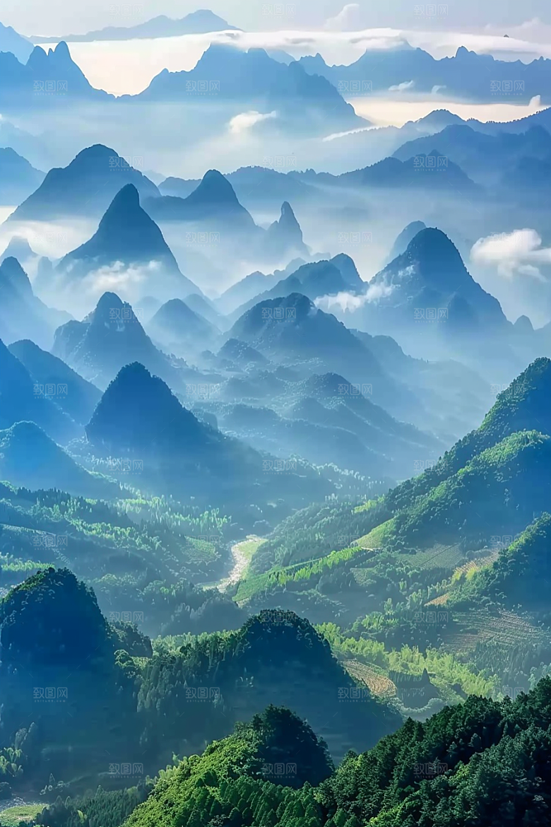 桂林山水高清唯美摄影图