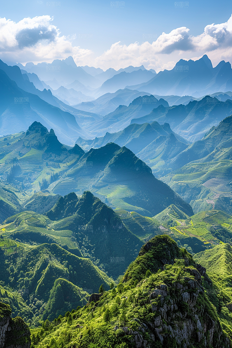 桂林山水风光喀斯特地貌摄影图