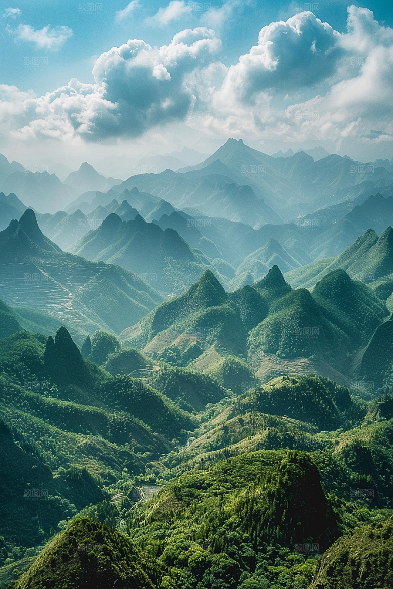 桂林山水阳朔广西摄影图
