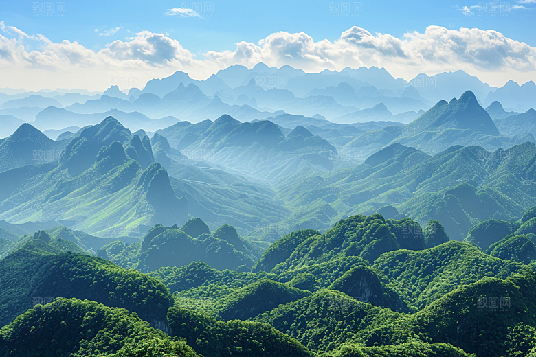 桂林山水自然大气摄影图