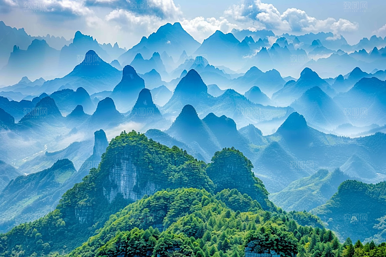 桂林山水漓江精致摄影图