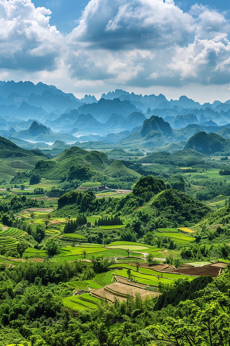 桂林山水自然旅游摄影图
