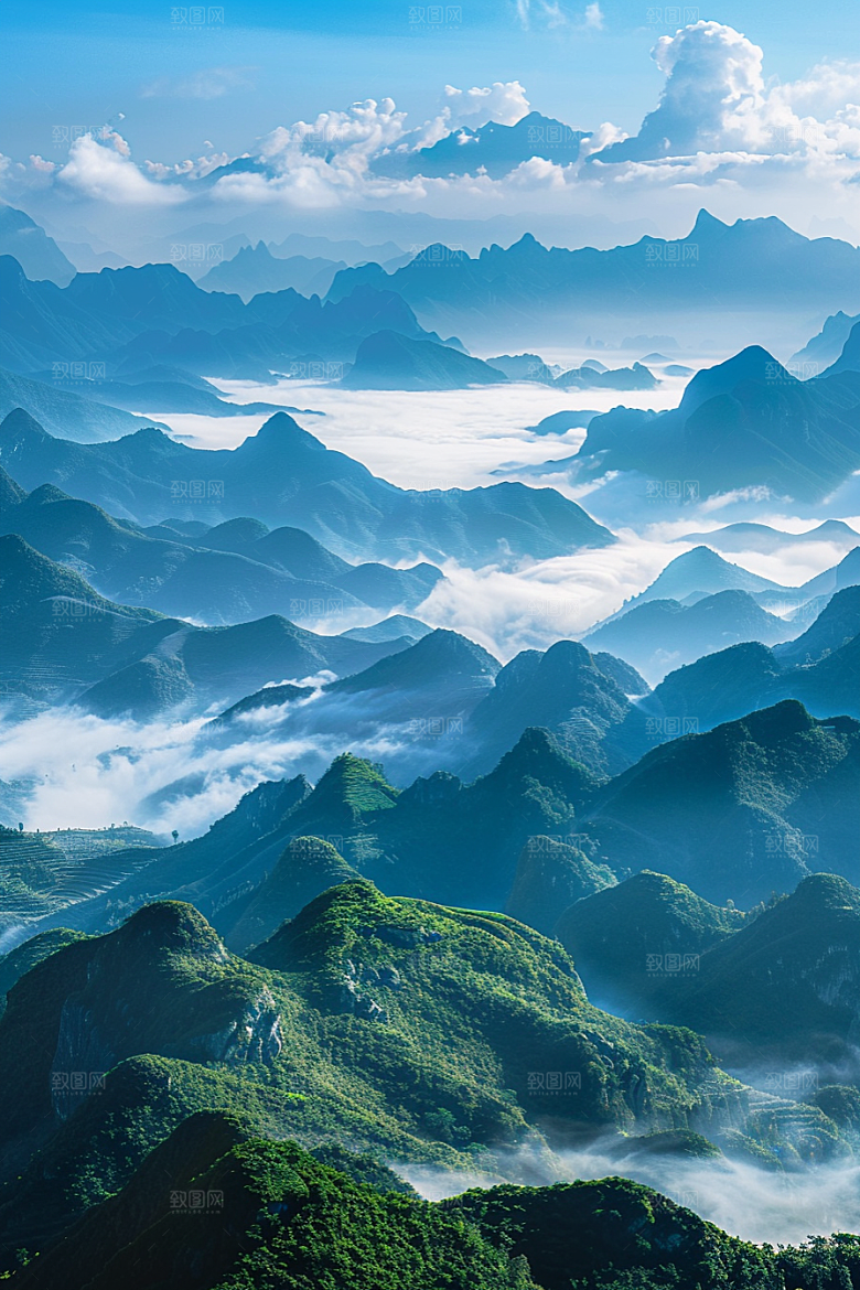 桂林山水旅游河流摄影图