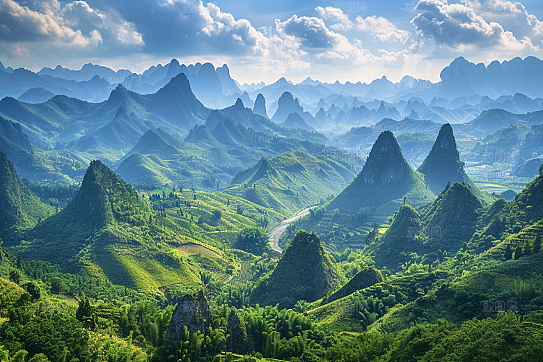 桂林山水精致自然摄影图