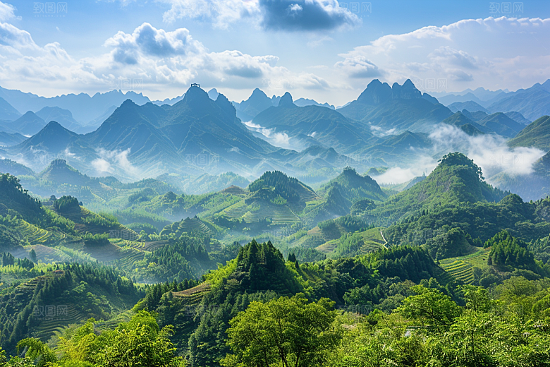 桂林山水唯美旅游摄影图