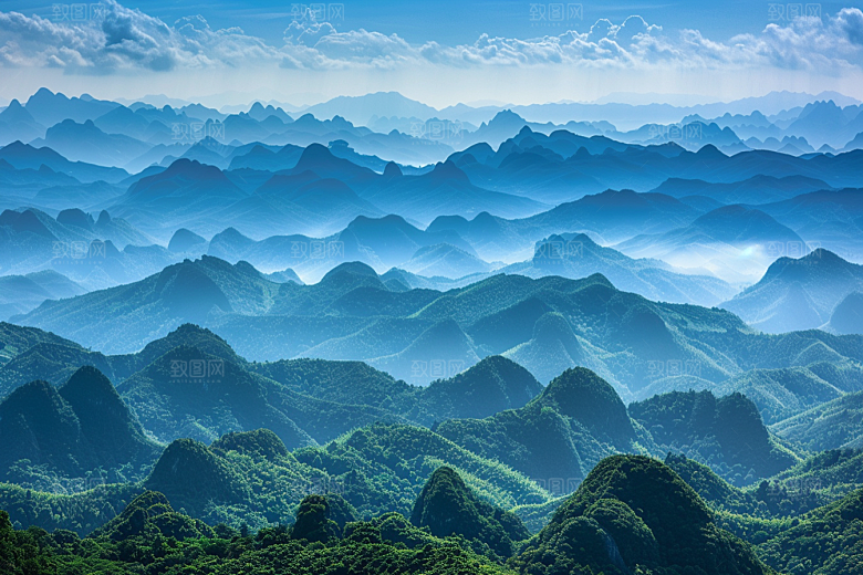 桂林山水旅游风光摄影图