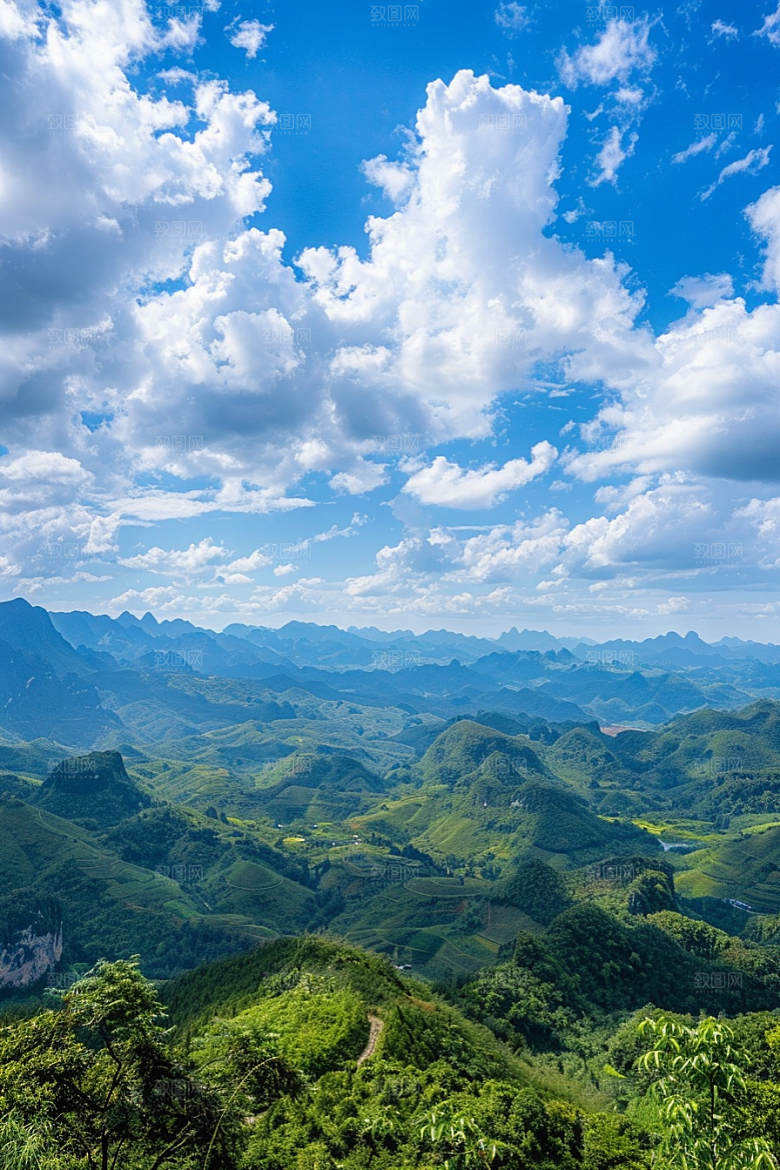 桂林山水高清喀斯特地貌摄影图