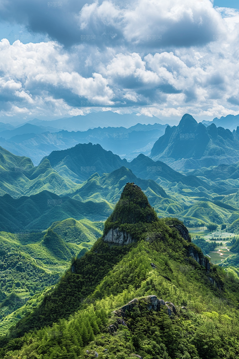 桂林山水旅行精致摄影图