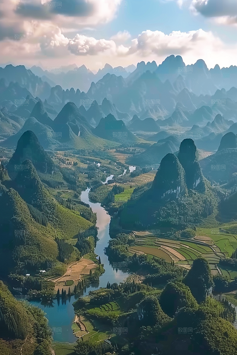 桂林山水精致高清摄影图
