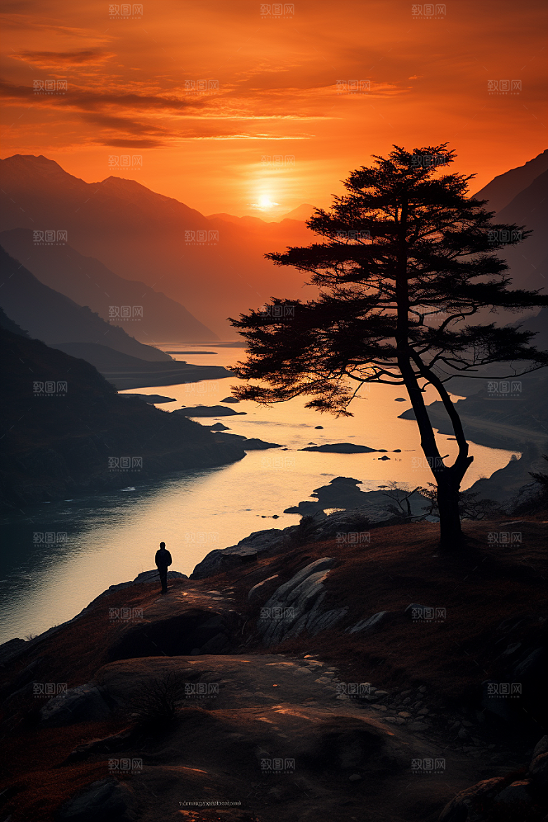 桂林山水风光精致摄影图