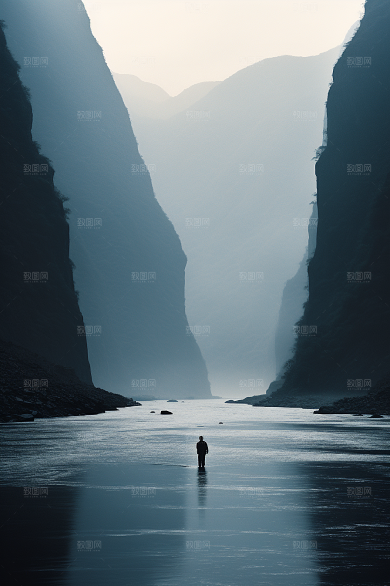 桂林山水风光漓江摄影图