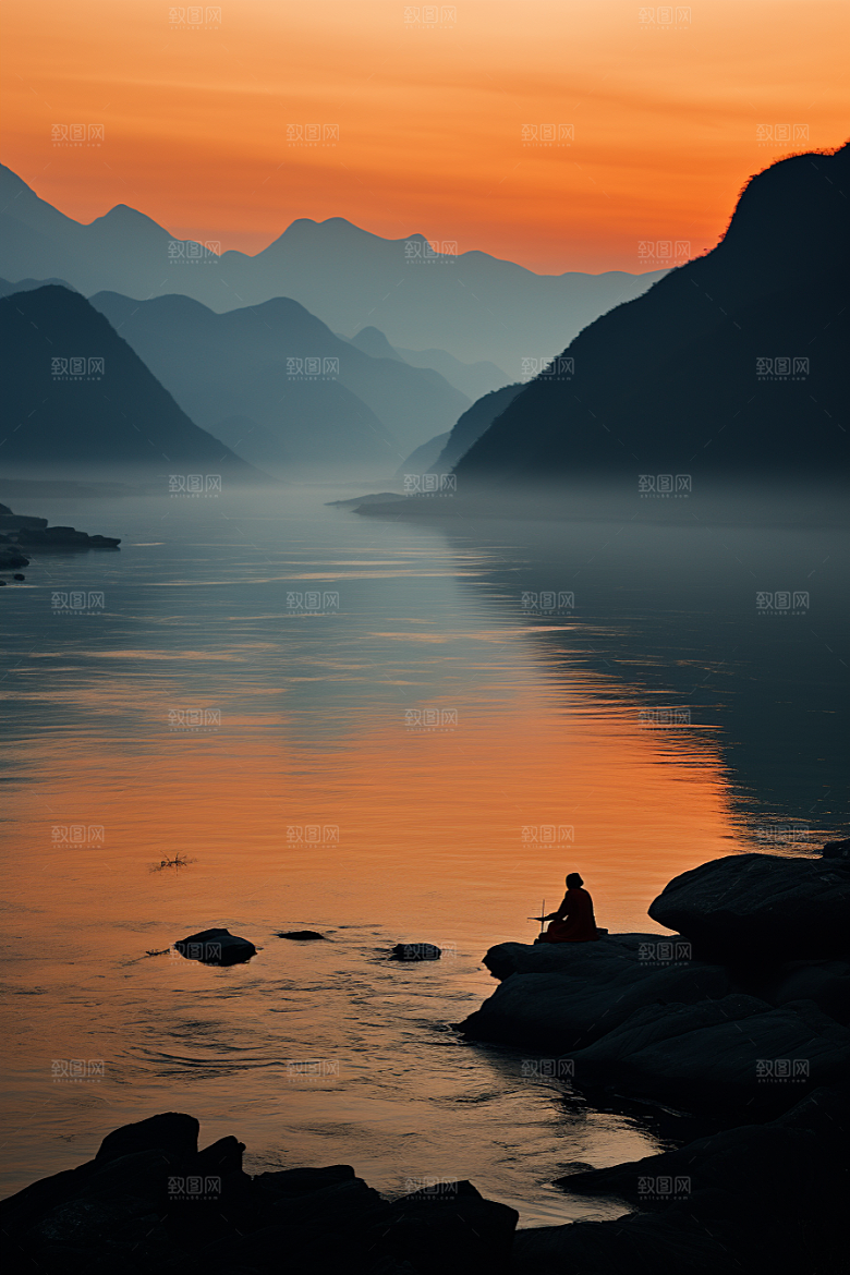 桂林山水风光广西摄影图