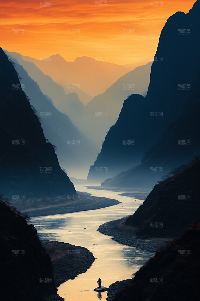 桂林山水风光旅行摄影图