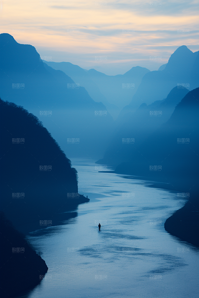 桂林山水高清河流摄影图