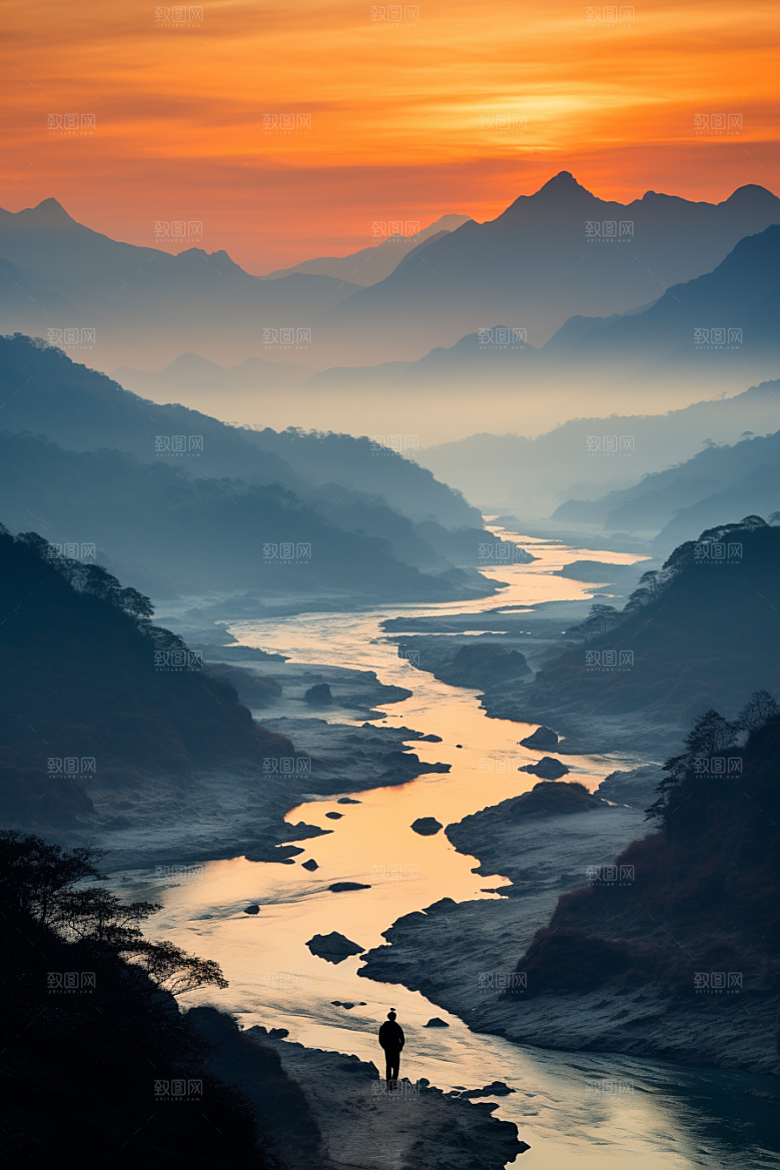 桂林山水旅行风光摄影图