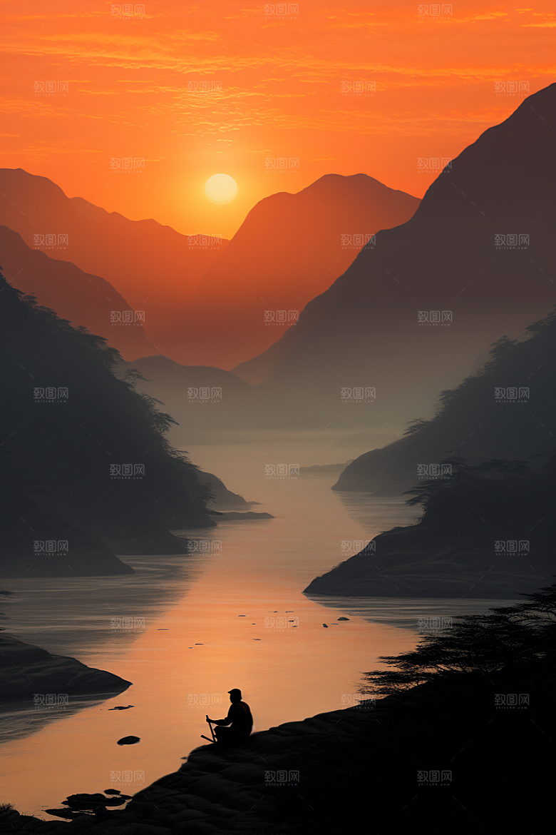桂林山水广西旅行摄影图