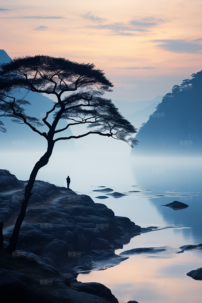 桂林山水阳朔高清摄影图