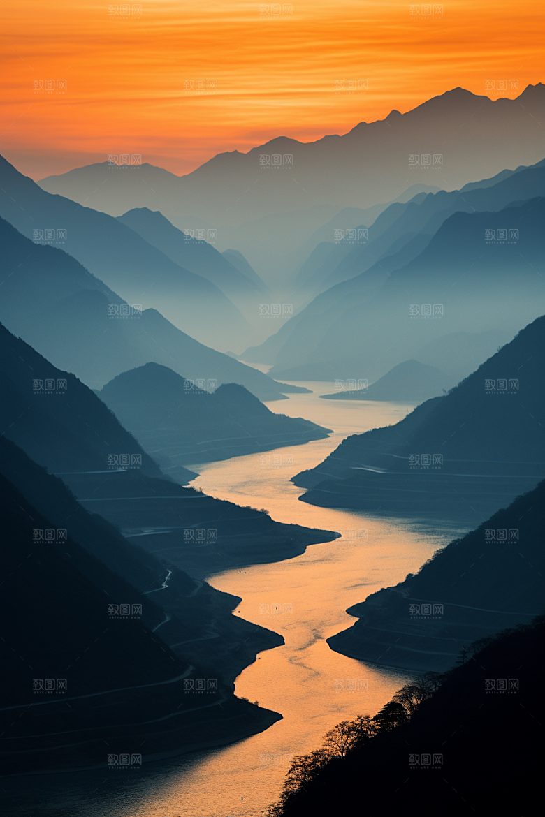 桂林山水大气旅游摄影图
