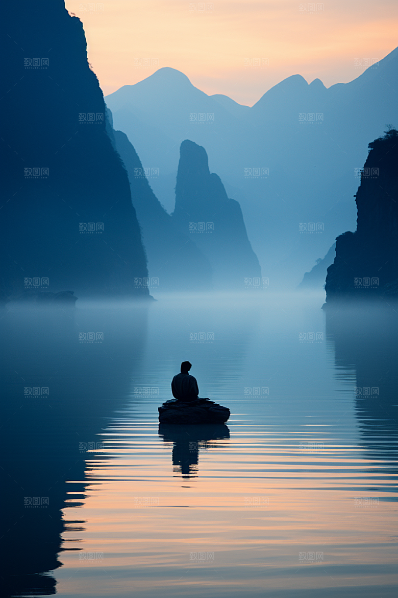 桂林山水漓江高清摄影图