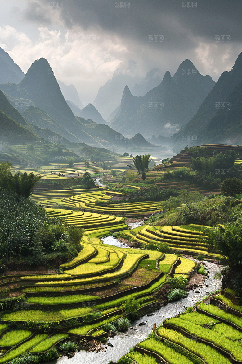 桂林山水精致阳朔摄影图