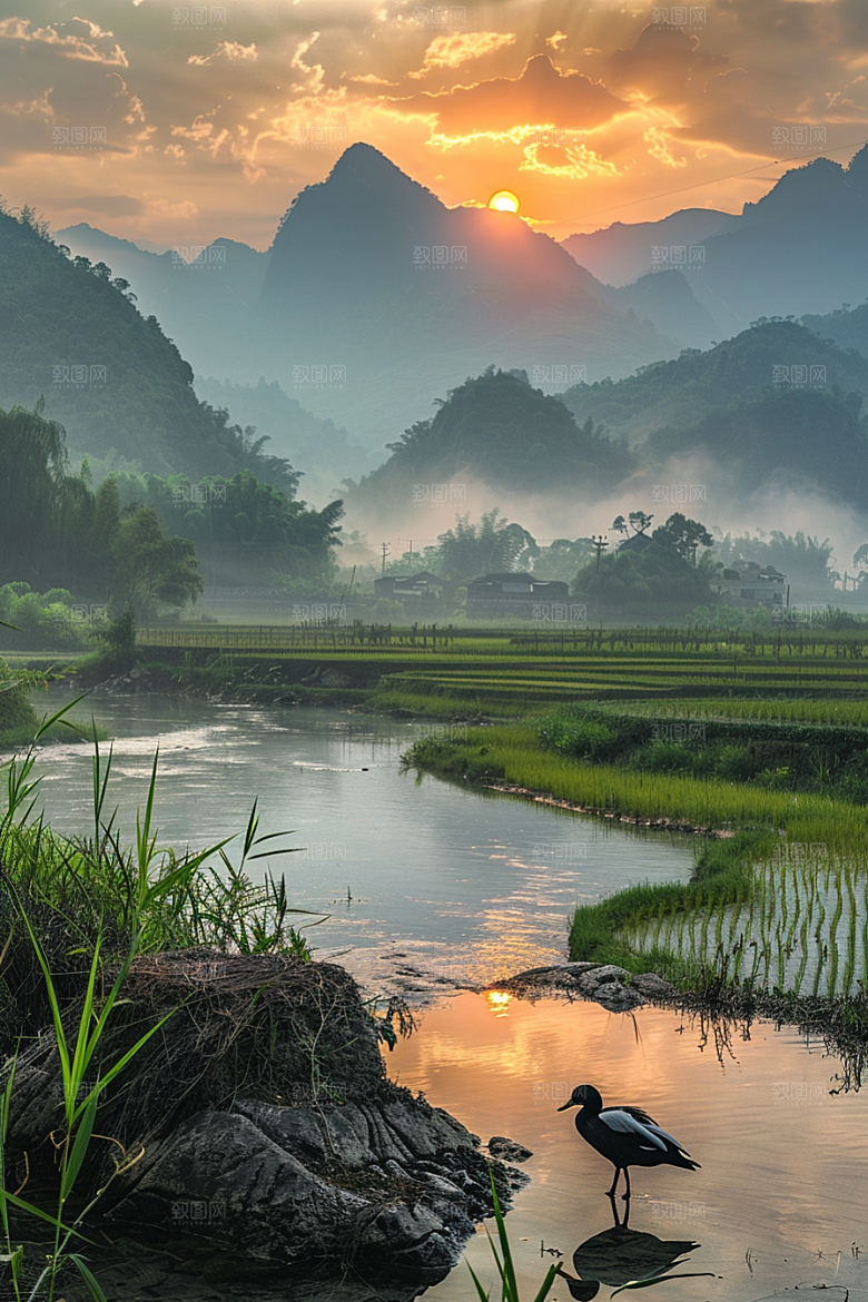 桂林山水旅行唯美摄影图