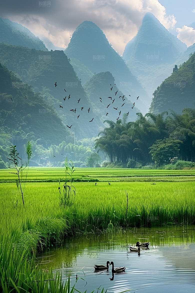 桂林山水风光旅游摄影图