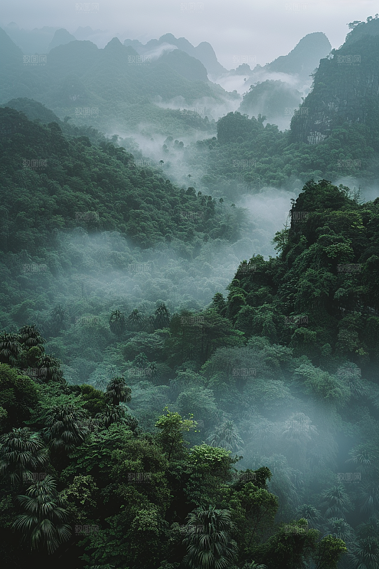 桂林山水旅游大气摄影图