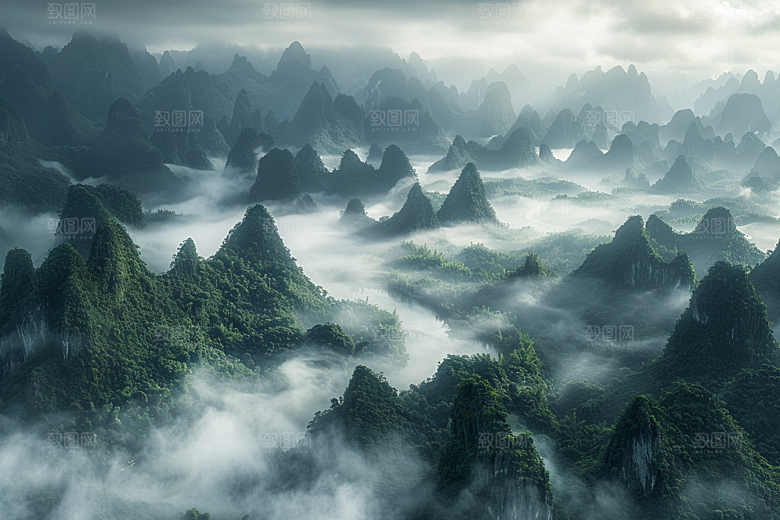 桂林山水高清广西摄影图