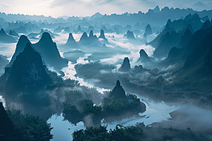 桂林山水高清山川摄影图
